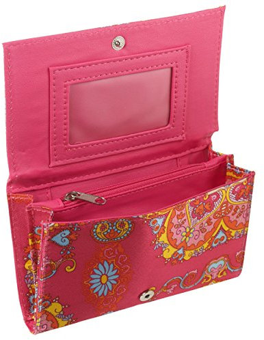 Unbekannt Damen Orientalische Design Geldbörse Handtasche Organizer Designer Mode - Rosa