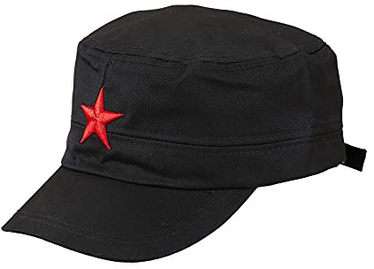 W WIDMANN MILANO Party Fashion 01127 - Base Cap avec étoile, chapeau en tissu, accessoires pour déguisements, accessoires, carnaval, fête à thème