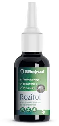 Röhnfried – Rozitol | Freie Atemwege | Reinigt und desinfiziert die Nasen von Brieftauben | (50 ml)