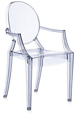 Kartell Louis Ghost, Set da 2 Sedie, Azzurro