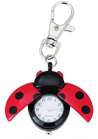 Absolute Fancy Ladybug Vintage Quartz Animal Keychain Pendant Gift