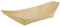 Papstar Fingerfood Schalen / Holzschalen Schiffchen (50 Stück) aus Kiefernholz pure, 25 x 10 cm, Innen 14.5 x 8 cm, dekorative Schalen für Gastronomie, Buffets und Partys, #84419, Braun