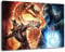 Dark Mortal Kombat Format 100x70 cm fertig gerahmte Kunstdruckbilder als Wandbild - Billiger als Ölbild oder Gemälde - KEIN Poster oder Plakat
