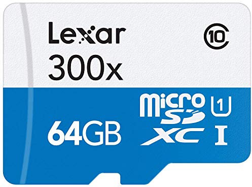 Lexar High-Performance 300x microSDHC/microSDXC 64 GB UHS-I Cards