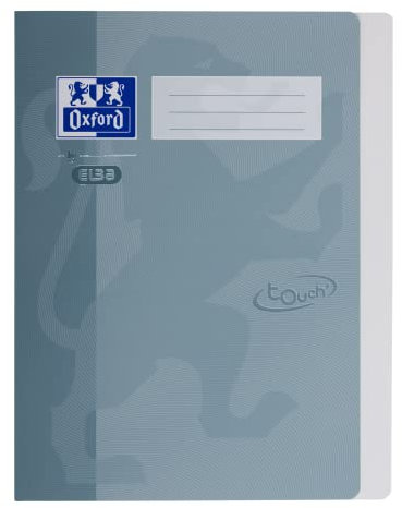 Oxford Schnellhefter A4, fester Karton, Soft Touch-Oberfläche, grau