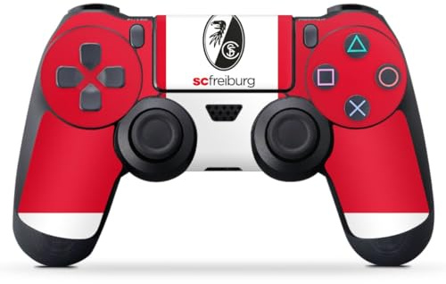 Skin kompatibel mit Sony Playstation 4 Controller Folie Sticker SC Freiburg SCF Bundesliga
