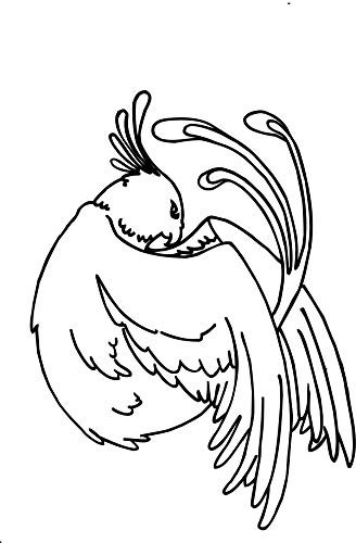 Wandtattoo: Phoenix - Fantasy - Vogel - Mythologie - Tier - Phönix // Farb- und Größenwahl (Pink - 450 mm x 300 mm)