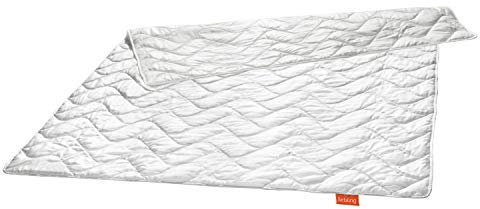 liebling Sommerdecke 200x200, Wildseidendecke 200 x 200, Sommerbettdecke leicht, Seidendecke mit 100% Wildseide, Bezug 100% Baumwolle, Made in EU, Ökotex, waschbar 40 Grad