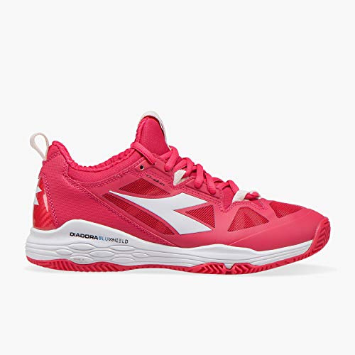 Diadora Damen Speed Blushield Fly 2 Clay Sandplatzschuh Koralle, Rosa Tennisschuhe, Virtual pink/White, 38 EU