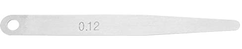 Set 5 Lamierini Spessimetro 0.11mm e 0.12mm in Acciaio Inox, Calibro per Spessore e Gap di Precisione, per Controllo Larghezza Fessura su Macchinari e Regolazione di Precisione