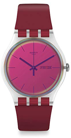 Swatch Mixte Adulte Analogique Montre avec Bracelet en Silicone SUOK717