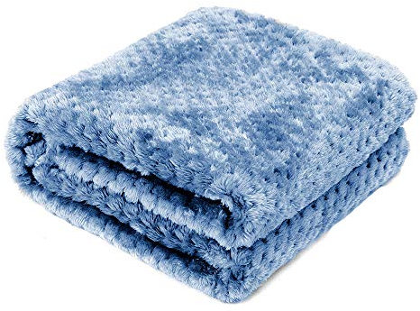 AcserGery Flauschige Hundedecke 100x120cm Super Softe Warme und Weiche Decke für Haustier Hundedecke Katzendecke (Blau)