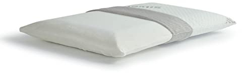Cortassa Soluko - Kissen mit Seife aus Memory-Schaum, silberner Bezug, weiches Kopfkissen, Kissen für Nackenschmerzen, Arm, anatomisch, hypoallergen, H7 Einzelbett