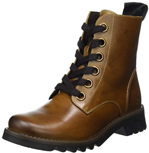 FLY LONDON Women's RAGI539FLY Combat Boot, Camel, 5 UK