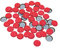 BREWZILLA Lot de 1000 capsules rouge cerise 26 mm