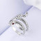 Ring Öffnen Schlange 925 Sterling Silber Ring Frauen Schmuck Geschenk Finger Open Ringe