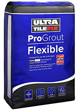 3kg Bag Flexible Grout by UltraTileFix - Charcoal