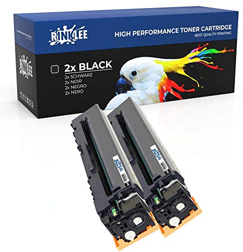 RINKLEE 045H 045 045HBK Tonerkartusche kompatibel für Canon i-SENSYS MF633Cdw MF635Cx LBP611Cn LBP613Cdw MF631Cn imageCLASS MF632Cdw MF634Cdw LBP612Cdw | hohe Reichweite 2800 Seiten | Schwarz 2er-Pack