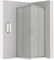 LANA Cabine douche H 180 cm porte coulissante opaque 70 x 70 cm