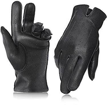 PEARLWOOD Herren Auto Handschuh Triumph I Schwarz Größe L