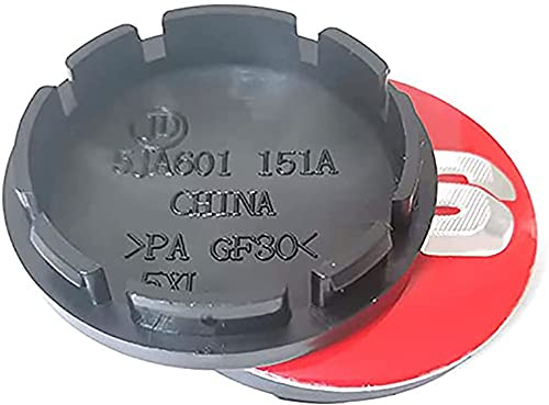 4 Pièces Auto Cache Moyeux pour BBS 56MM 60MM 65MM 68MM Centre De Jante Capuchons,56mm-Red-Silver