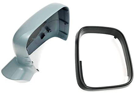 HZ-DESIGN Abdeckung Spiegelkappe Rahmen für Aussenspiegel rechts Gehäuse grundiert kompatibel mit VW T5 und VW Caddy