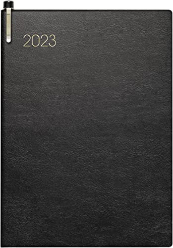 BRUNNEN Wochenkalender Modell 731 2023 Blattgröße 10 x 14 cm schwarz