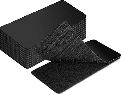 Art3d 8 Sets Hook and Loop Tape Sticky Back, 4 in. x 6 in. Double-Sided Command Adhesive Strip Heavy Duty