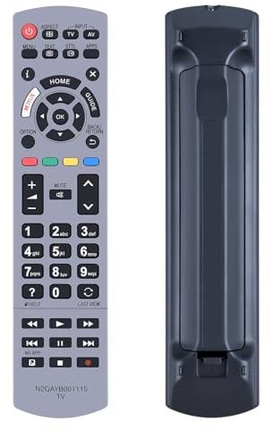 GOUYESHO N2QAYB001115 Ersatz Fernbedienung für Panasonic Viera TV Kompatibel mit TX-40EXN688 TX-40EXF687 TX-43EXW754 TX-49EXW604S TX-50EX700B TX-55EXW604S TX-58EX780E TX-75EX750B