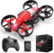 Holy Stone HS210F Mini Drohne für Kinder, 2 in 1 RC Quadrocopter mit Landmodus and Flugmodus, One Key Start Höhenhaltung, 3D Flips, Headless Modus Spielzeug Geschenke für Jungen,C0 (Rot)