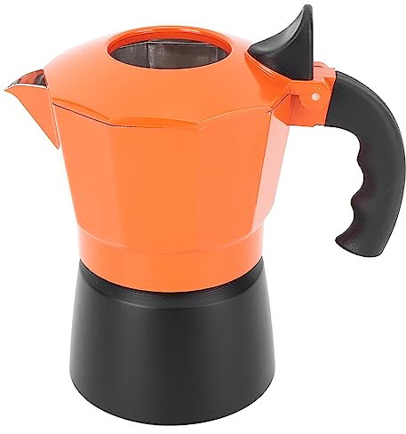 Moka a 2 Valvole in Lega di Alluminio, Caffettiera su Piano Cottura, Caffettiera Classica Italiana, Moka Resistente Al Calore, Caffettiera Termoisolante per Ufficio Casa (150 ml