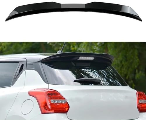 HZLGL ABS Coche Alerón Trasero Caudal para Suzuki Swift 6 Sport 2018+,Maletero Cola Lip ala Trunk Wing Carrocería Embellecedores Modificación Spoiler Accesorios,A