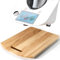 Scorrevole Bimby TM6 con 2 Ruote Universali, Tavola Scorrevole per Bimby TM6, Tavoletta Mobile per Bimby TM6, Tavola a Rulli per Bimby TM6, Base Bimby TM6 39,5 x 28,5 x 2,8 cm, Marrone