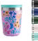 Chilly's Original Tasse à Café - Tasses de Voyage Réutilisables avec Couvercle - Tasse Isotherme à Double Paroi Isolée sous Vide - Acier Inoxydable - 340ml - Leopard Blossom