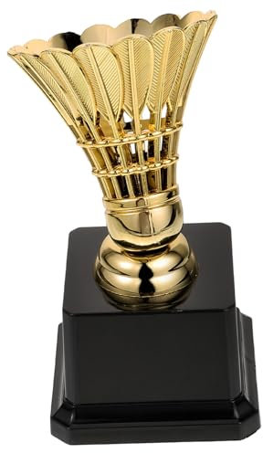 Milisten Badminton Pokal Trophäe Aus Kunststoff Mit Stabilem Sockel Und Glatter Oberfläche Dekoratives Kindertrophäen Dekor Für Wettbewerbe Und Partys