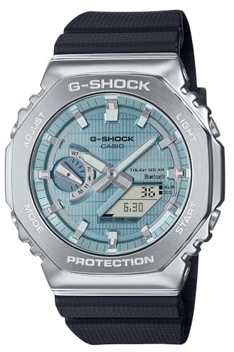 G-Shock Casio G-Steel Solar Connected Blue Dial Black Resin Strap Watch - GBM2100A-1A2