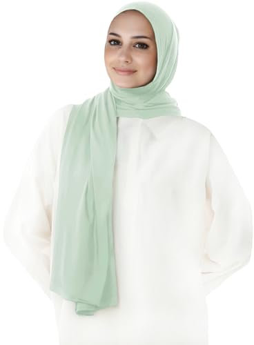 Lina & Lily Damen Instant Hijab Kopftuch Ready-To-Wear Modal Jersey (Mintgrün)