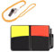 Criveple Schiedsrichter Set, Sport Schiedsrichter Karten Set mit 1 Metall Schiedsrichter Pfeife mit Brieftaschen Ergebnisbögen, Bleistift, für Fußball Basketball Sport, Schulsport