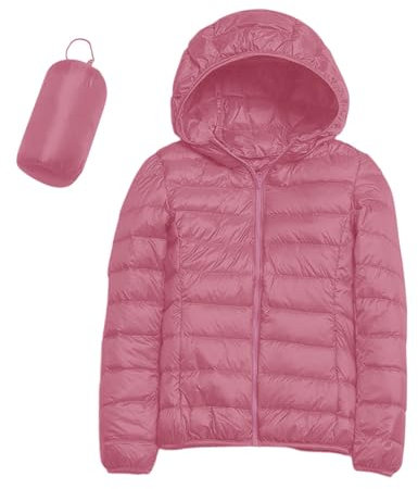 TYUIOP offerte Giacca Velluto Donna Piumino Corto Donna Giacca Donna Elegante Fucsia Cappotto Rosso Donna Piumino Donna 100 Grammi Giacca Calda Invernale da Donna Giacca Donna
