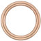 O Ring 15, 20, 25, 30 und 35 mm Durchmesser aus Druckguss im 10er Set | Hunde-Halsband, Hunde-Leine, Pferde, Segel-Sport | rostfrei, geschweißt, Rosegold (30 x 30 mm Durchmesser)
