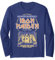 Iron Maiden - World Slavery Japanese Flyer Navy Long Sleeve T-Shirt