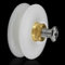 Entgoinggo Shower Door Rollers, 22mm, White, 4pcs