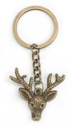 Tranbath Edelstahl Schlüsselanhänger Mit Minimalistischen Reh-Design, Personalisierter Glücksbringer Für Frauen, Geschenke Für Freundinnen, Geburtstagsgeschenke Für Mama Oder Guter Freundin