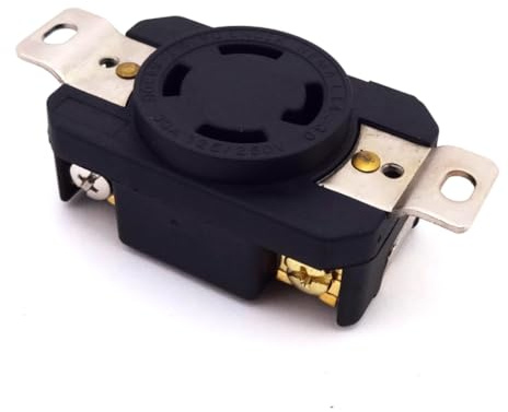 Gnyduw Prise à 4 broches 125/250 V NEMA L14-20R pour pièces de générateur (30 AMP)