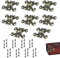 Antike Scharniere - Dekoratives Scharnier - Scharniere klappbar - Möbelscharniere - Schrankscharnier - Türscharniere,Geeignet für Möbel, Türen, Schränke (Dekorative Scharniere)