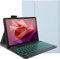 YHFZR Custodia Tastiera per Lenovo Yoga Tab Plus 12,7'' 2025, [QWERTY Layout] 7 Colori Retroilluminati PU Cover Tastiera Rimovibile, Blu
