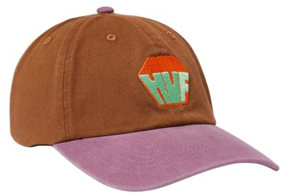 HUF Big Block Washed 6 Panel CV Cap, braun, Einheitsgröße