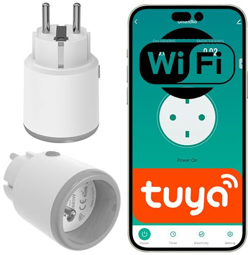 Sone Smart One WLAN Steckdose FR 16A mit Strommessung Tuya Smart Life | alexa, google home, energiezähler, app, timer, zeitplan, 3680w, innenbereich