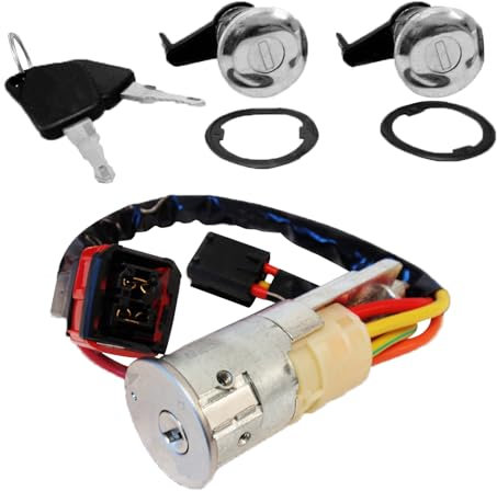 Partsline Kit Neiman Antivol de Direction avec 2 Barillets de Portes Avant et 2 Clés compatible avec Peugeot 206 (1998-2009) - 4162NQ