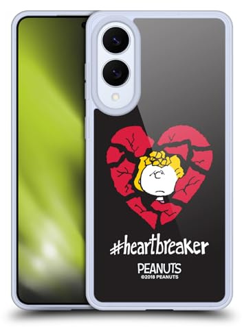 Head Case Designs Offizielle Peanuts Sally Brown Herz Brecher Versiegelt Mit Einem Kuss Gel Handyhülle Hülle [Militärischer Schutzgrad] Kompatibel mit Samsung Galaxy S25 Edge